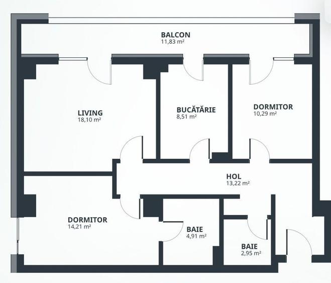 Apartament cu 3 camere decomandat în Tătărași