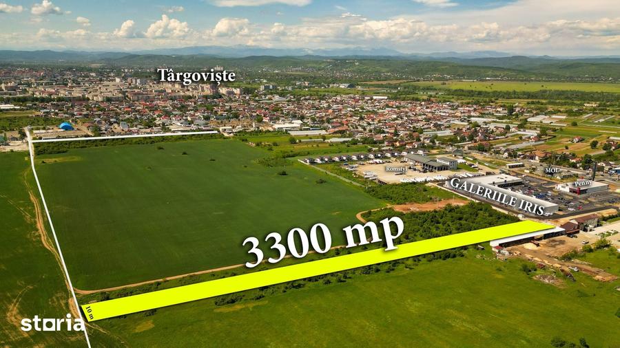 Teren de 3300 mp, în Centură