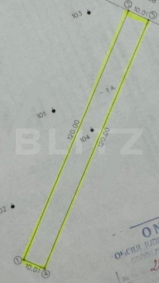 Teren Construcții intravilan de 1200 mp, în Centură