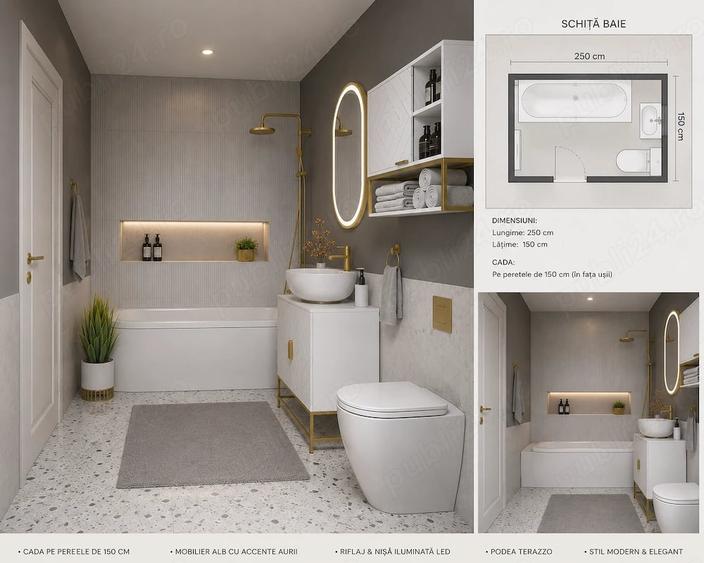 Apartament cu 3 camere decomandat în Ultracentral