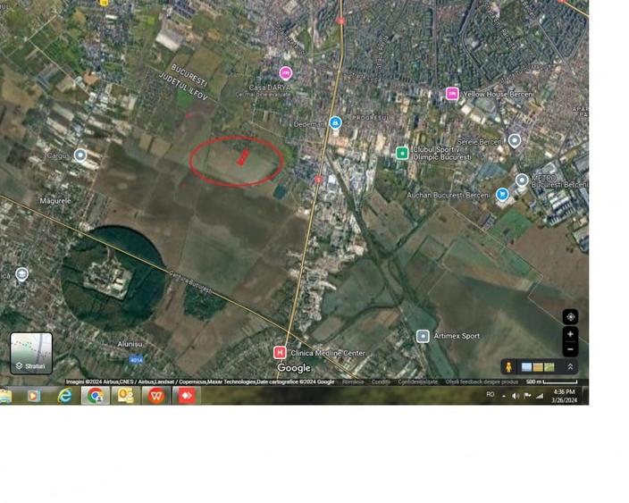 Teren Construcții intravilan de 563 mp, în Nord