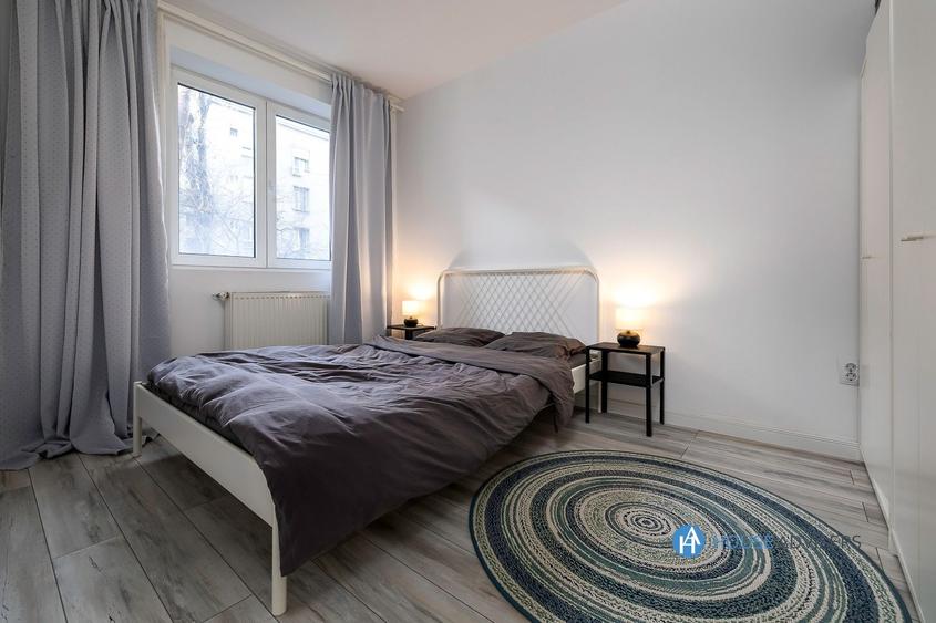 Apartament cu 2 camere, mobilat în Barbu Văcărescu