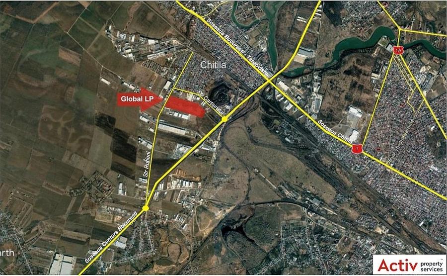 Spațiu industrial, de 72,900 mp, în Chitila