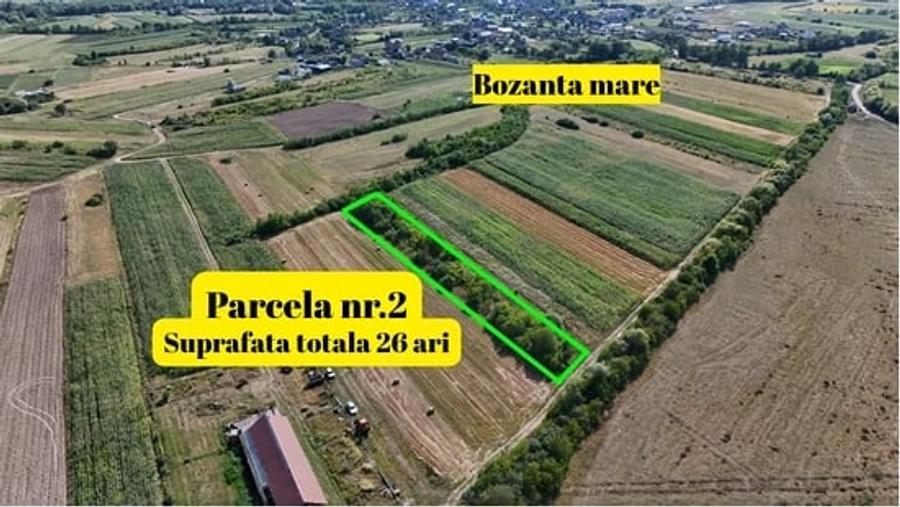 Teren de 8339 mp, în Bozânta Mare