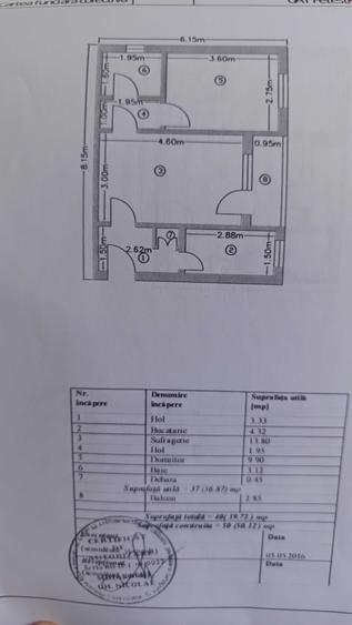 Apartament cu 2 camere nedecomandat în Ultracentral