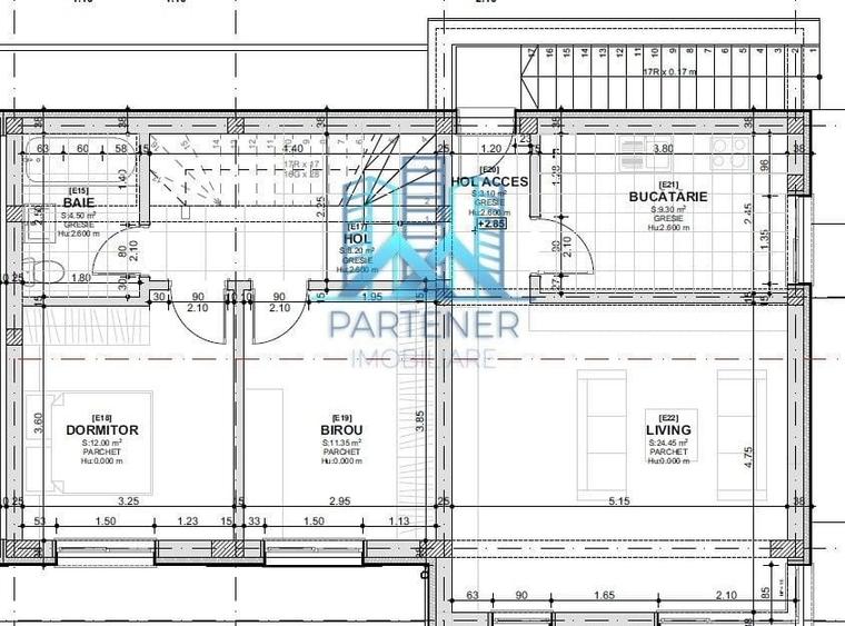 Apartament cu 4 camere în Rediu