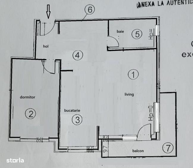 Apartament cu 2 camere semidecomandat în Luna