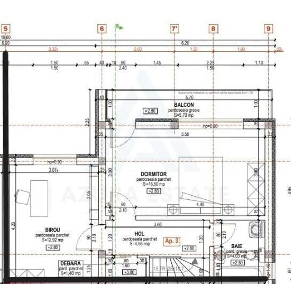 Duplex cu 3 camere cu Canalizare în Sud-Est