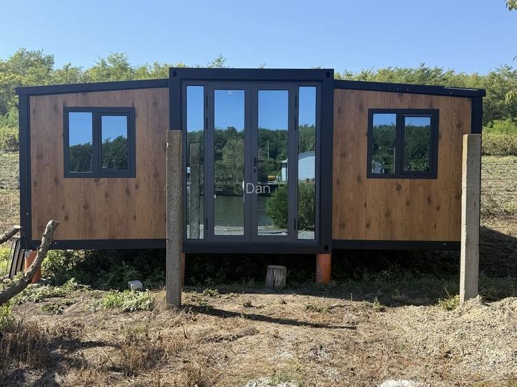 Teren plus Casa in extravilan din panou sandwich
