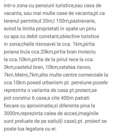 Teren de 3000 mp, în Central