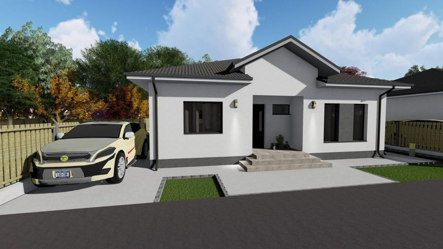 Casă individuală cu 4 camere cu Teren 400 Mp în Săbăreni