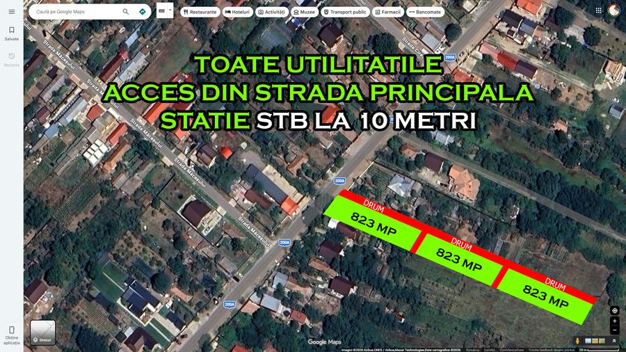 Teren agricol intravilan de 823 mp, în Afumați