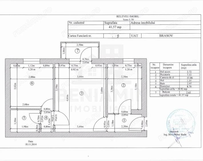 Apartament cu 2 camere semidecomandat în Noua