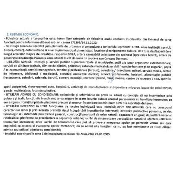 Teren Construcții intravilan de 3995 mp, în Tomis Plus