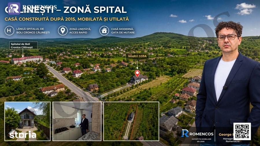 Casă cu 5 camere cu Teren 598 Mp în Călinești