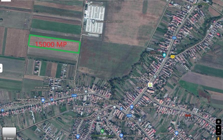 Teren Construcții intravilan de 15000 mp, în Bod