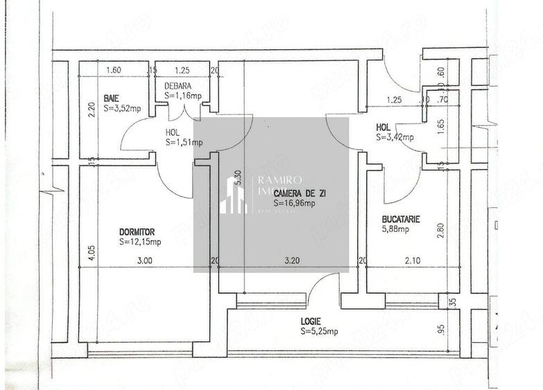 Apartament cu 2 camere semidecomandat, mobilat în Liviu Rebreanu