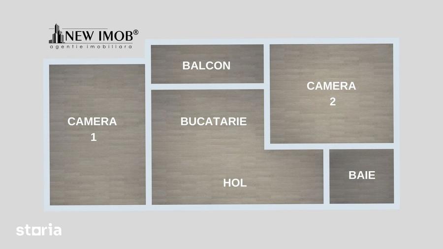 Apartament cu 2 camere decomandat în Ultracentral