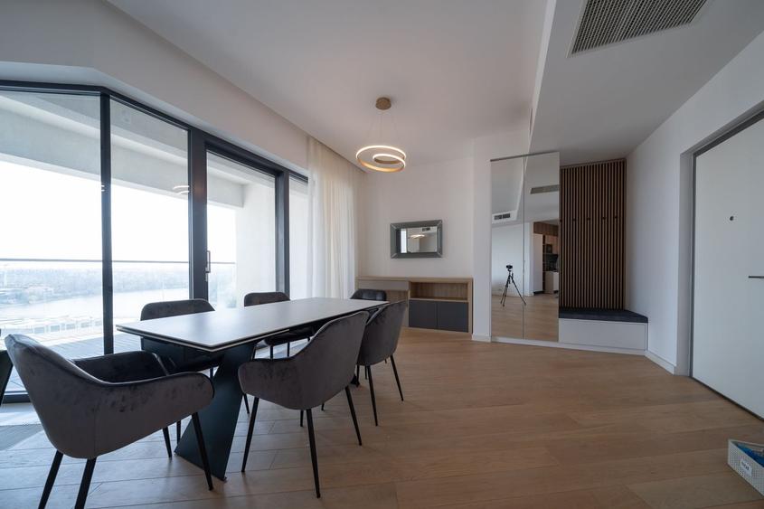 Apartament cu 4 camere decomandat, mobilat în Herăstrău