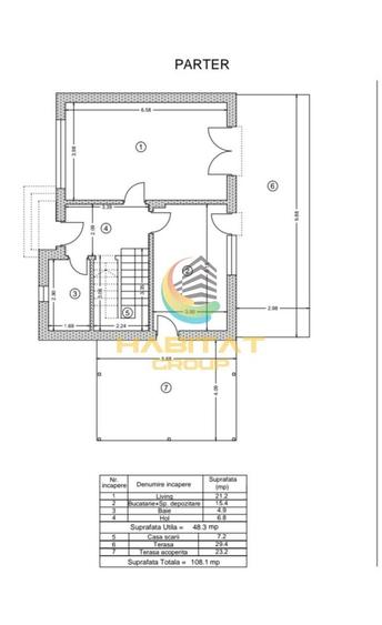 Casă individuală cu 5 camere cu Canalizare în Central