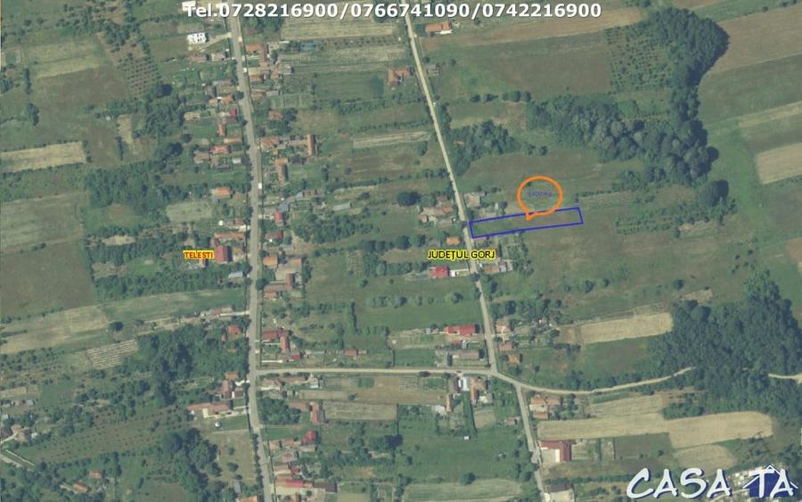 Teren Construcții intravilan de 1400 mp, în Telești