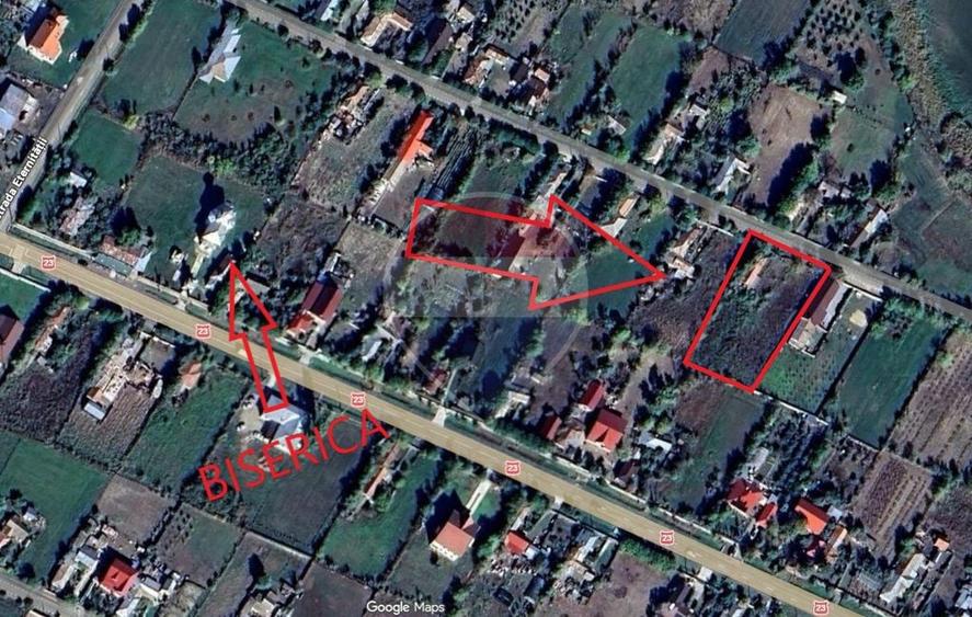 Teren de 2050 mp, în Călienii Noi