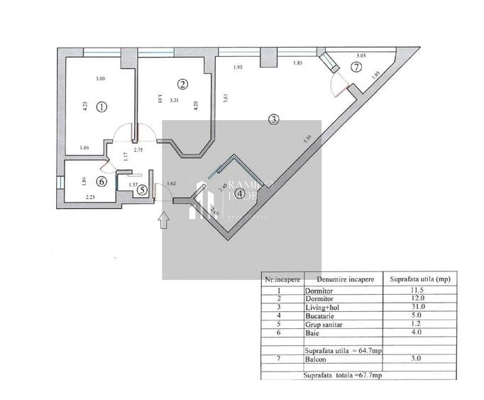 Apartament 3camere 68mp Mamaia Summerland -C1- zona One Mamaia - 4