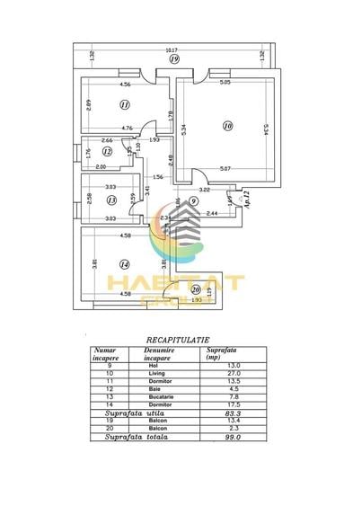 Apartament cu 3 camere decomandat în Berceni