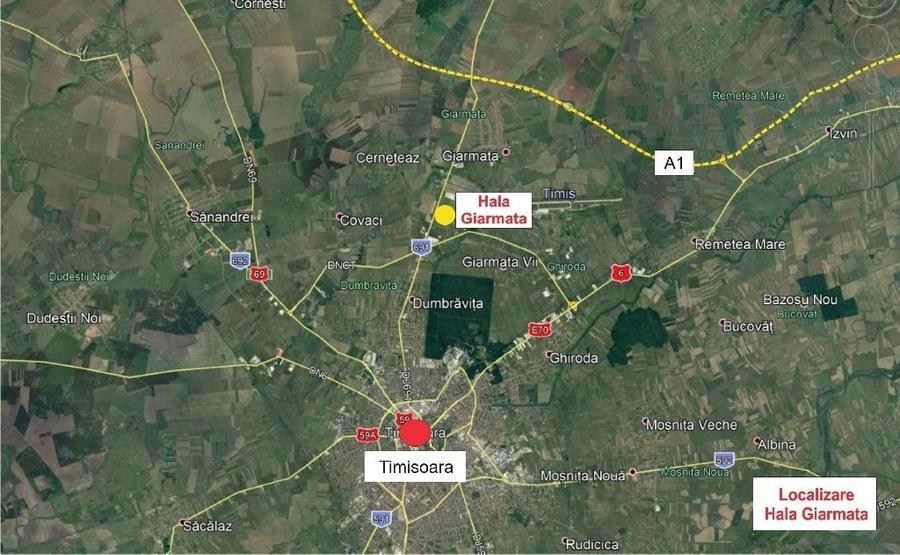 Spațiu industrial, de 8,308 mp, în Nord-Est