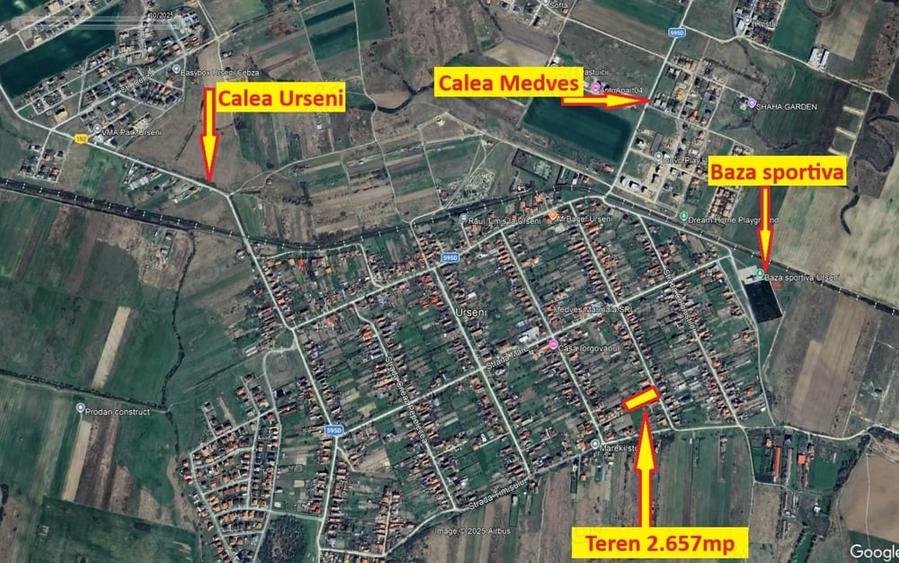 Teren de 2657 mp, în Urseni