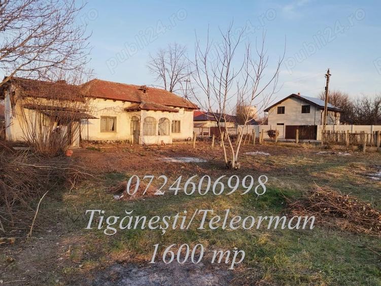 Teren de 1600 mp, în Țigănești