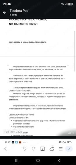 Teren de 5000 mp, în Central