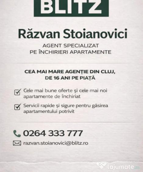 Apartament cu 3 camere decomandat în Gheorgheni