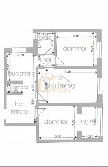 Apartament cu 3 camere decomandat în Astra