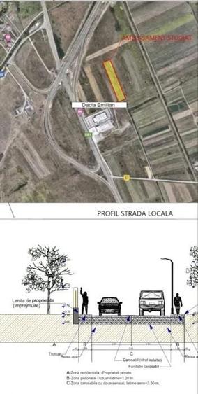Teren de vanzare 413mp cu Puz - Mohu/ Selimbar - 3