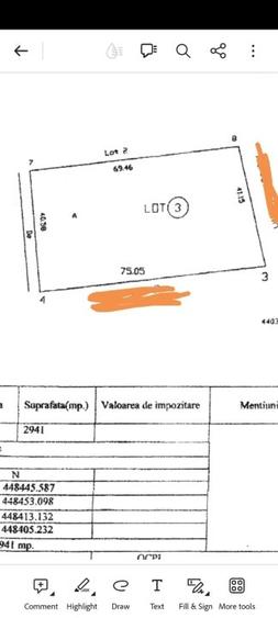 Teren Construcții intravilan de 2941 mp, în Nord-Vest