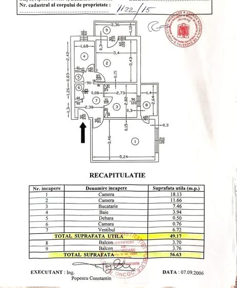 Apartament cu 2 camere decomandat, mobilat în Aviației