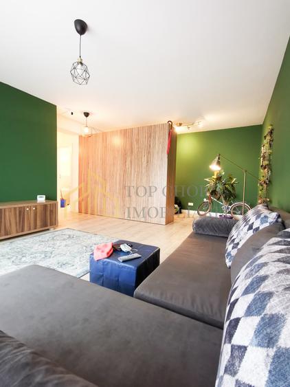 Apartament cu 2 camere semidecomandat, mobilat în Sisești