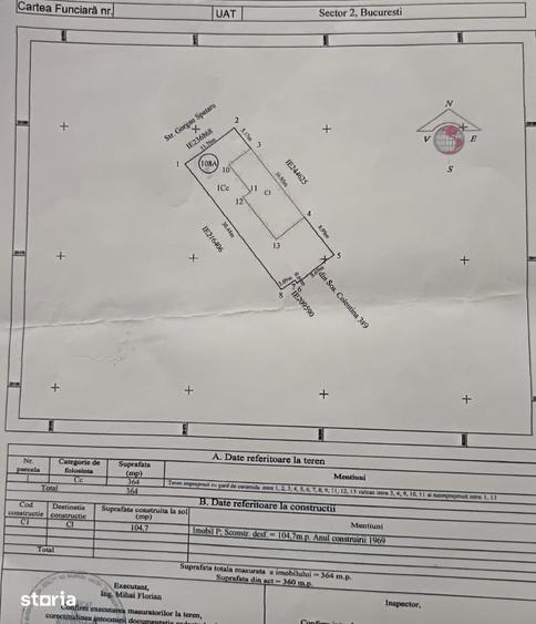 Casă cu 3 camere cu Teren 364 Mp în Colentina