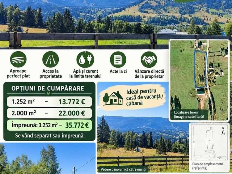 Teren Construcții intravilan de 3252 mp, în Neagra Șarului