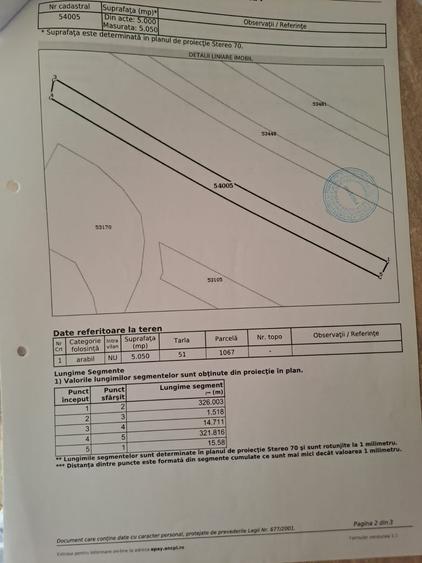 Teren agricol extravilan de 5050 mp, în Câmpineanca