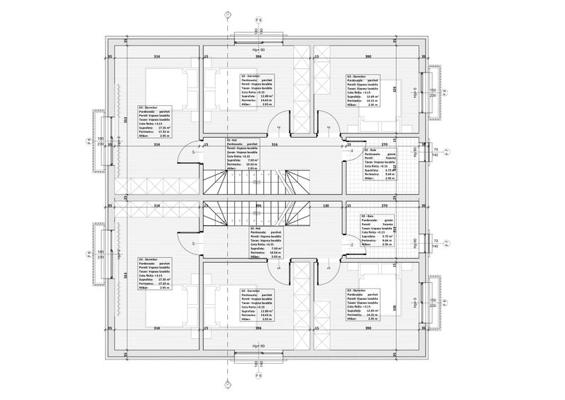Duplex cu 4 camere cu Canalizare în Haliu