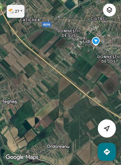 Teren Construcții intravilan de 600 mp, în Țegheș