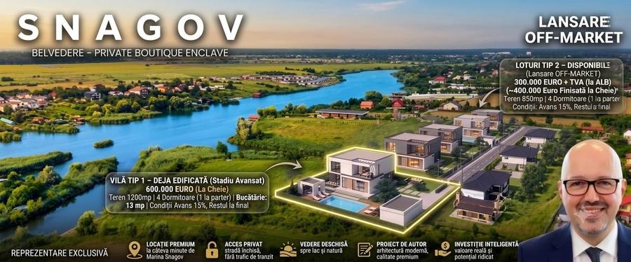 Casă cu 5 camere cu Teren 1200 Mp în Snagov