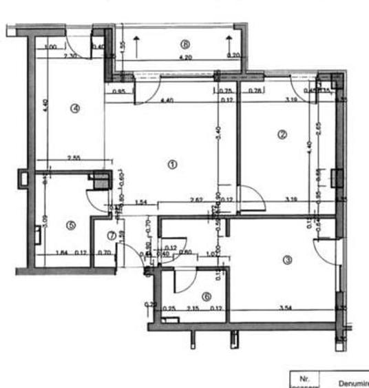 Apartament cu 3 camere în Dâmbul Rotund