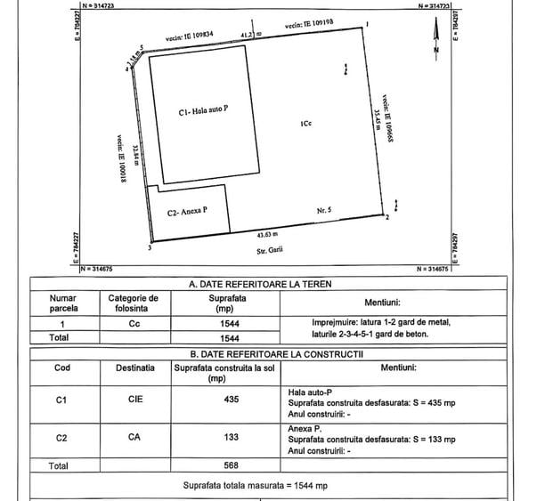 Spațiu industrial, de 568 mp, în Ovidiu