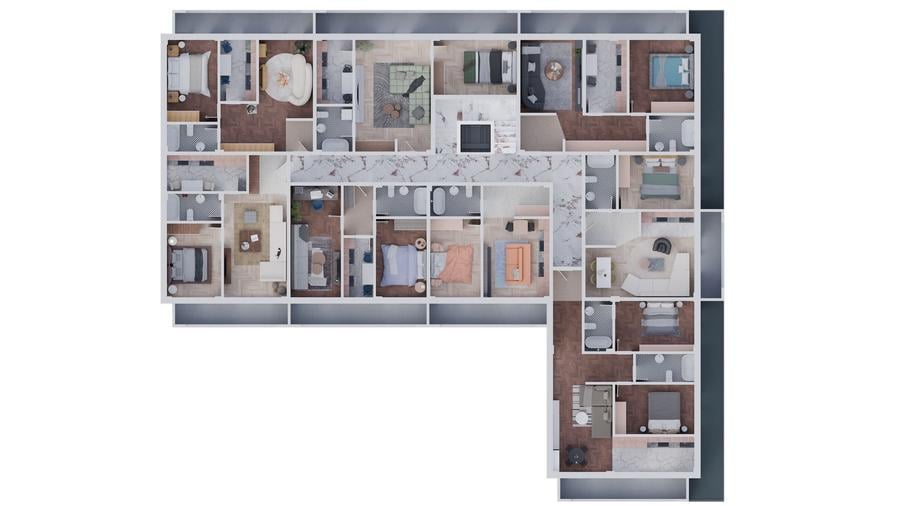 Apartament cu 2 camere în Lumina