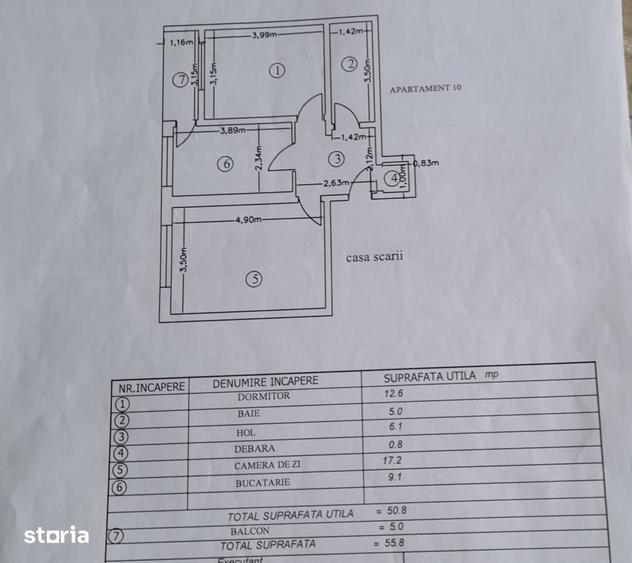 Apartament cu 2 camere decomandat în Coman