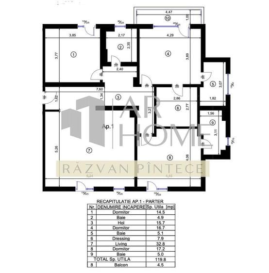 Apartament cu 4 camere decomandat în Blejoi
