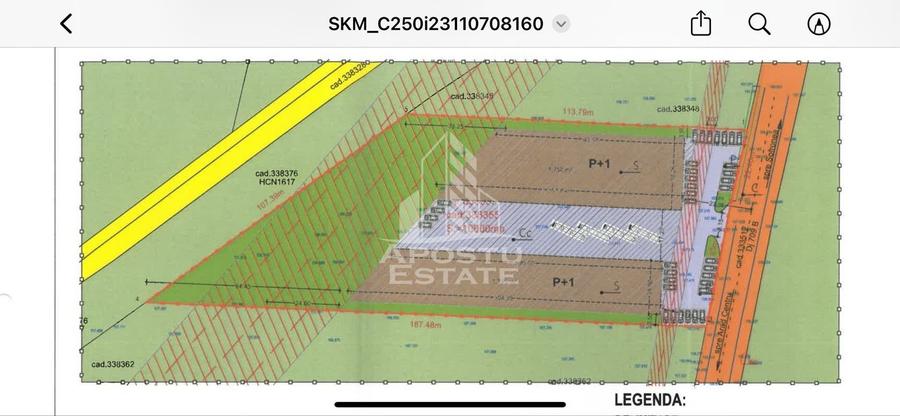 Teren Construcții intravilan de 10000 mp, în 6 Vânători